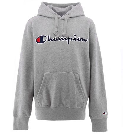 Champion Fashion Hoodie - Grey Melange w. Logo