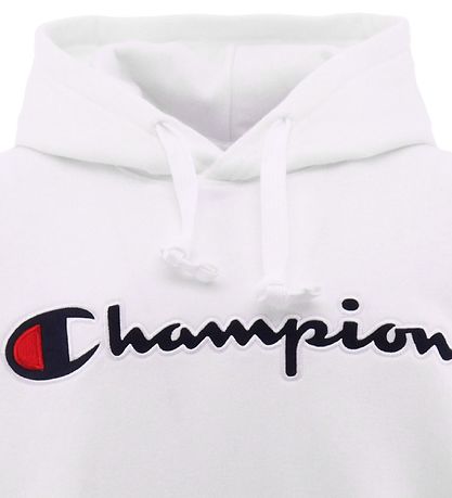 Champion Fashion Hoodie - White with Logo