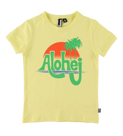 Danefæ Stuttermabolur - DaneRainbow Ringer - Yellow M. Halló