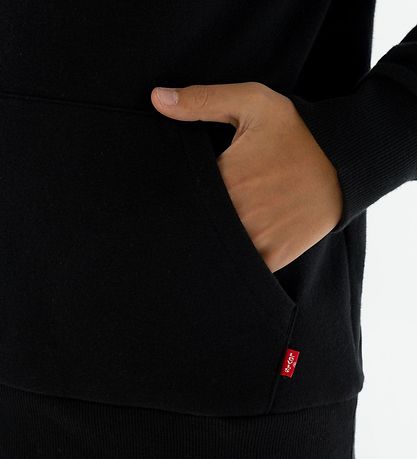 Levis Kapuzenpullover - Fledermausflügel - Schwarz