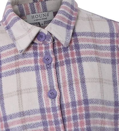 Hound Bluse - Kariert - Weiß/Rosa/Lila/Beige
