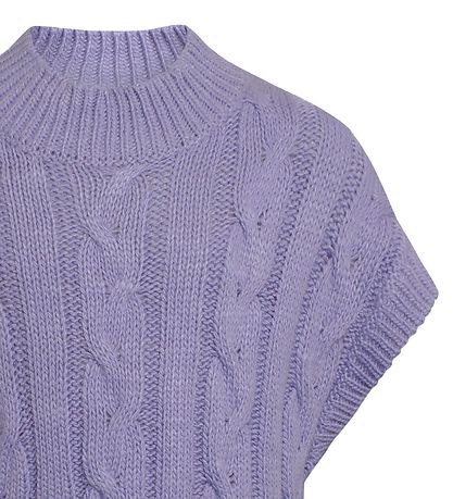 Grunt Waistcoat - Knitted - Brie - Purple