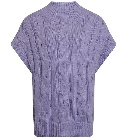 Grunt Waistcoat - Knitted - Brie - Purple