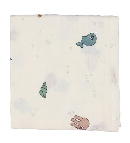 Done By Deer Muslin Cloths - 3-Pack - Sea Freinds