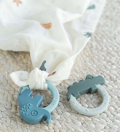 Done By Deer Muslin Cloths - 3-Pack - Sea Freinds