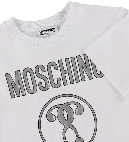 Moschino Stuttermabolur - Optical White