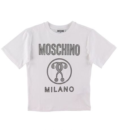 Moschino Stuttermabolur - Optical White