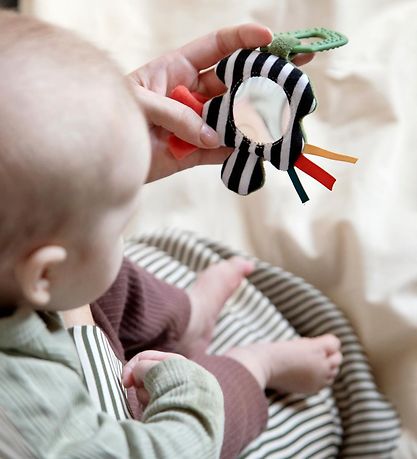 Sebra Activity Rattle - Mini - Svart/Vit kontraster