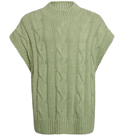 Grunt Waistcoat - Knitted - Brie - Light Green