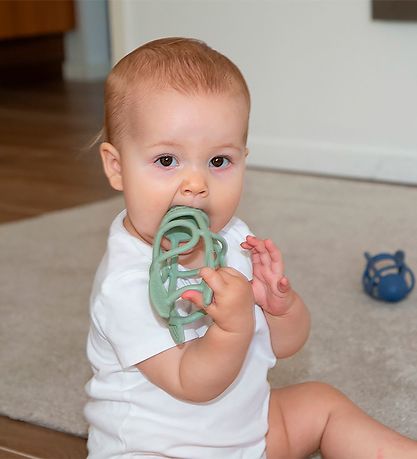 Tiny Tot Teething Toy - Silicone - Sage