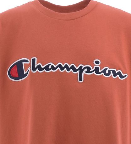 Champion Fashion Stuttermabolur - Appelsína M. Lógó
