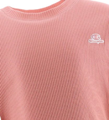 Champion Fashion Stuttermabolur - Rib - Bleikt