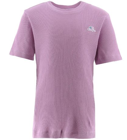 Champion Fashion Stuttermabolur - Rib - Fjólublátt