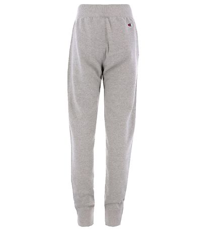 Champion Fashion Joggingbroek - Rib Manchet - Grijs m. Logo