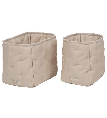 MarMar Diaper storage Fabric box - 25x17/20x15 cm - Grey Sand