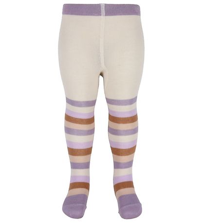 Hust and Claire Strømpebukser - Frankie - Lavender m. Striper