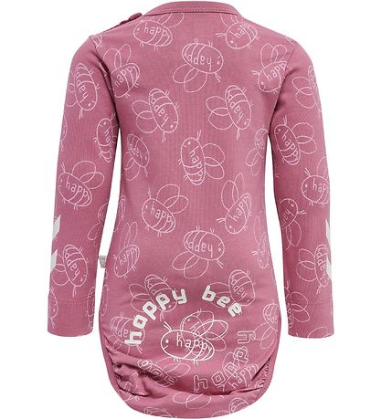 Hummel Bodysuit l/s - hmlBeatrix - Heather Rose