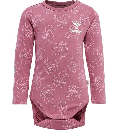 Hummel Bodysuit l/s - hmlBeatrix - Heather Rose