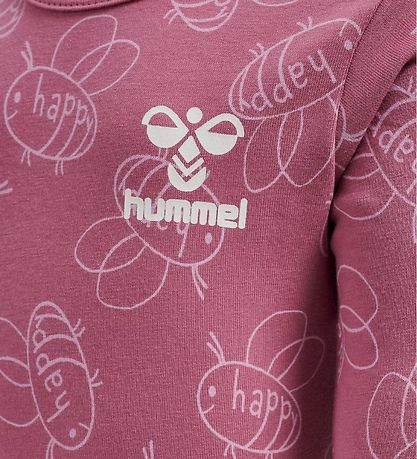 Hummel Bodysuit l/s - hmlBeatrix - Heather Rose