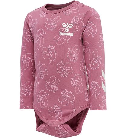 Hummel Bodysuit l/s - hmlBeatrix - Heather Rose