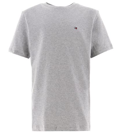 Tommy Hilfiger T-Shirt - 2er-Pack - Medium+ Grey Heather/Schwarz