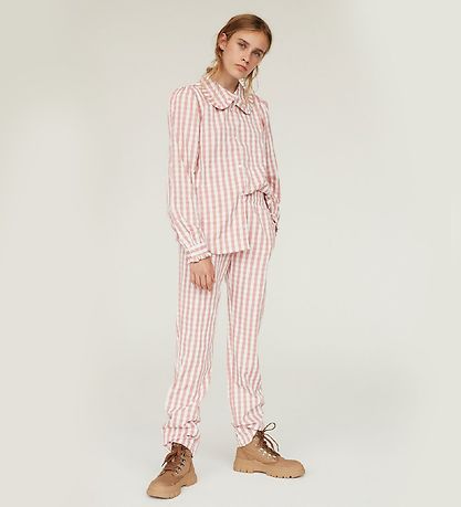 Petit by Sofie Schnoor Hemd - Dark Rose m. Karos