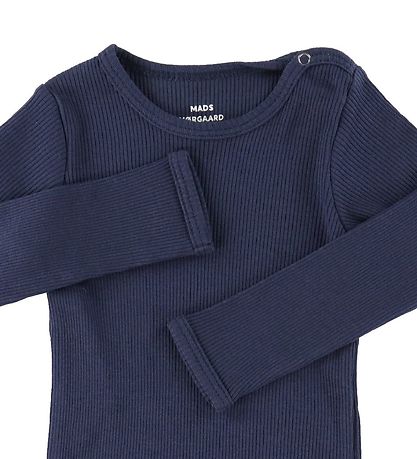 Mads Nørgaard Samfella L/æ - Rib - Dökkblátt