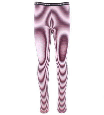Say-So Leggings - Stripe - Bleikt/Fjólublátt/Grænblátt