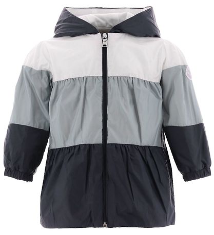 Moncler Jakki - Narye - Hvítur/Ljósblár/Dökkblátt