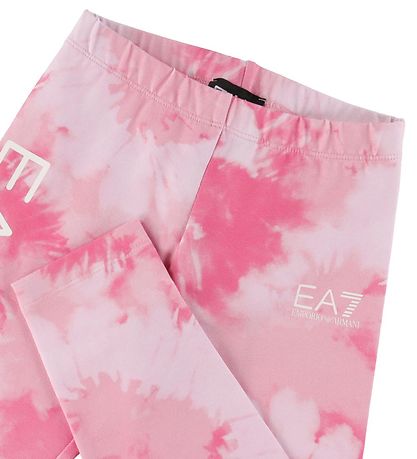 EA7 Leggings - 3/4 - Fantaisie Fuchsia av. Blanc