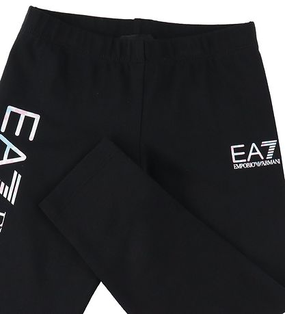 EA7 Leggings - 3/4 - Black w. Pastel
