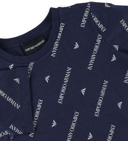 Emporio Armani T-Shirt - Marine av. Imprim