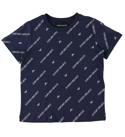 Emporio Armani T-Shirt - Marine av. Imprim