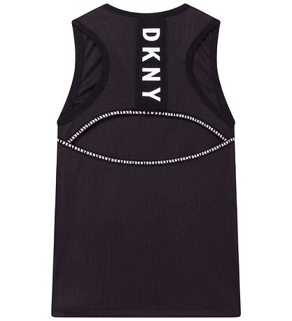DKNY Tanktop - Rib - Summer - Schwarz m. Print