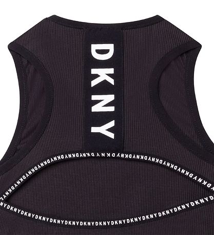 DKNY Tanktop - Rib - Summer - Schwarz m. Print