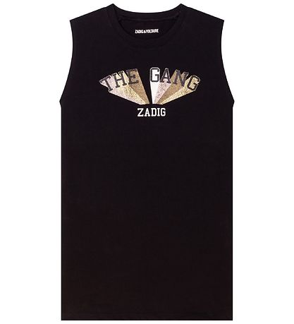 Zadig & Voltaire Kleid - Happy - Schwarz m. Glitzer