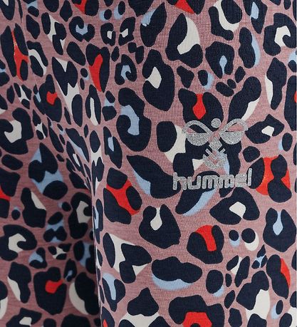 Hummel Tights - HmlLeo - Black Iris/Multi