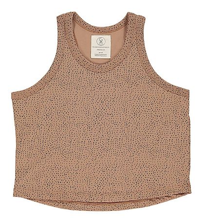 Gro top - Gyda - Warm Beige w. Dots