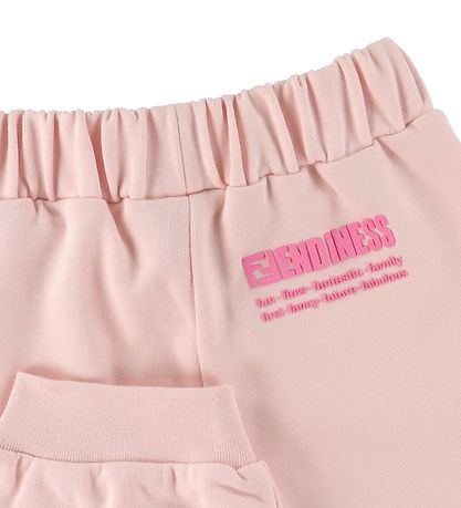 Fendi Pantalon de Jogging - Rose av. Texte