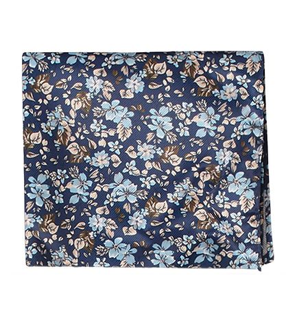 Grunt Bow Tie w. Handkerchief - Our Flower - Navy Flower