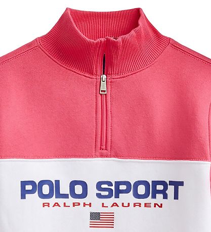 Polo Ralph Lauren Sweatshirt m. Blixtls - Polo Sport - Rosa m.
