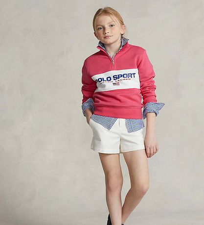 Polo Ralph Lauren Sweatshirt m. Blixtls - Polo Sport - Rosa m.