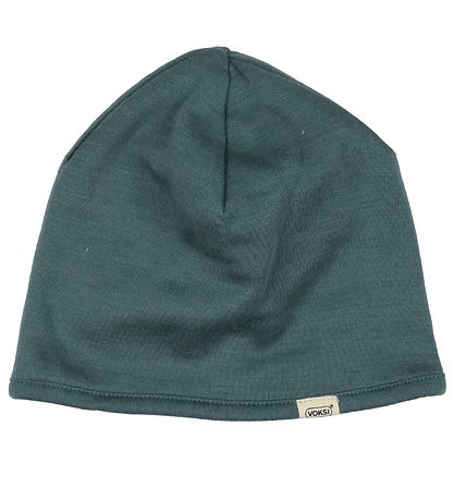 Voksi Beanie - Wool - 2-layer - Reversible - Sea Green/Melange S