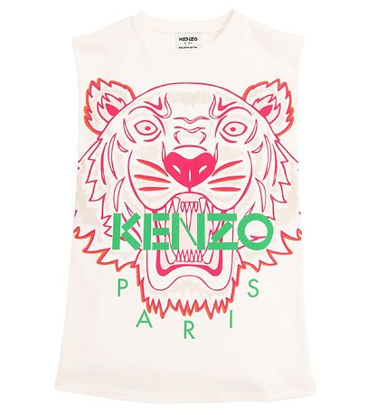 Kenzo Dress - Exclusive Edition - Off White w. Tiger