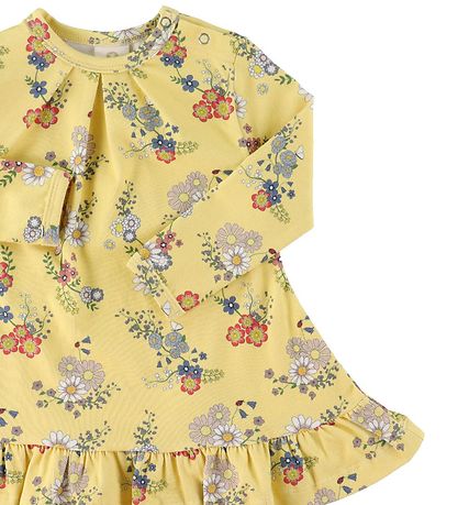 Smallstuff Dress - Flower Garden - Soft Yellow