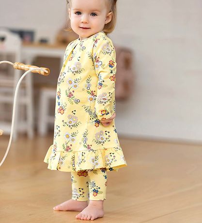 Smallstuff Dress - Flower Garden - Soft Yellow