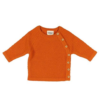 Voksi Cardigan - Wool - Warm Orange