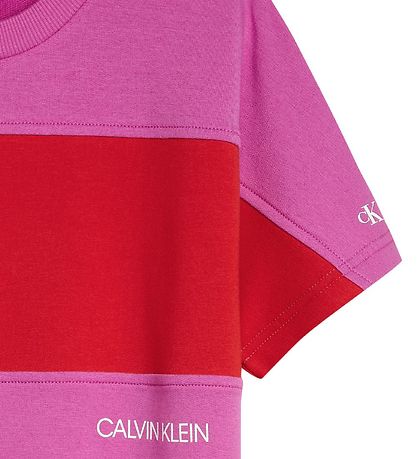 Calvin Klein Robe - Colour Block - Lucky Rose/d.