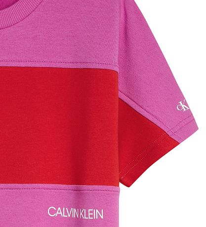 Calvin Klein Kleid - Colour Block - Lucky Pink/Rot
