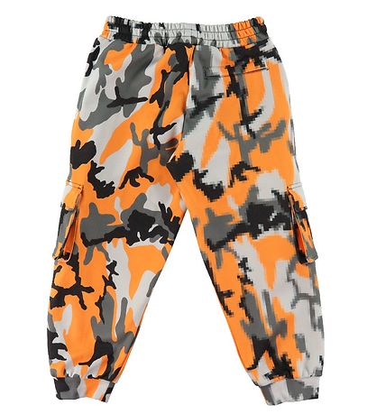 Dolce & Gabbana Byxor - Reborn To Live - Orange/Grå Camouflage